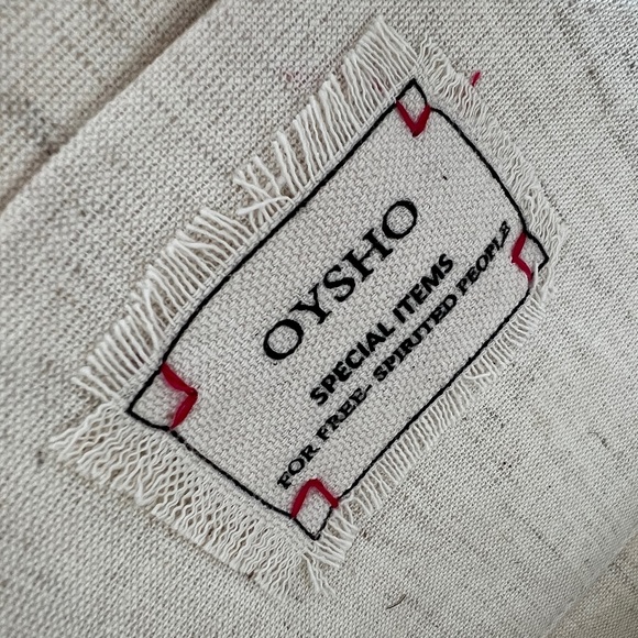 NWOT OYSHO rainbow raffia cotton clutch or tablet case - Picture 5 of 7